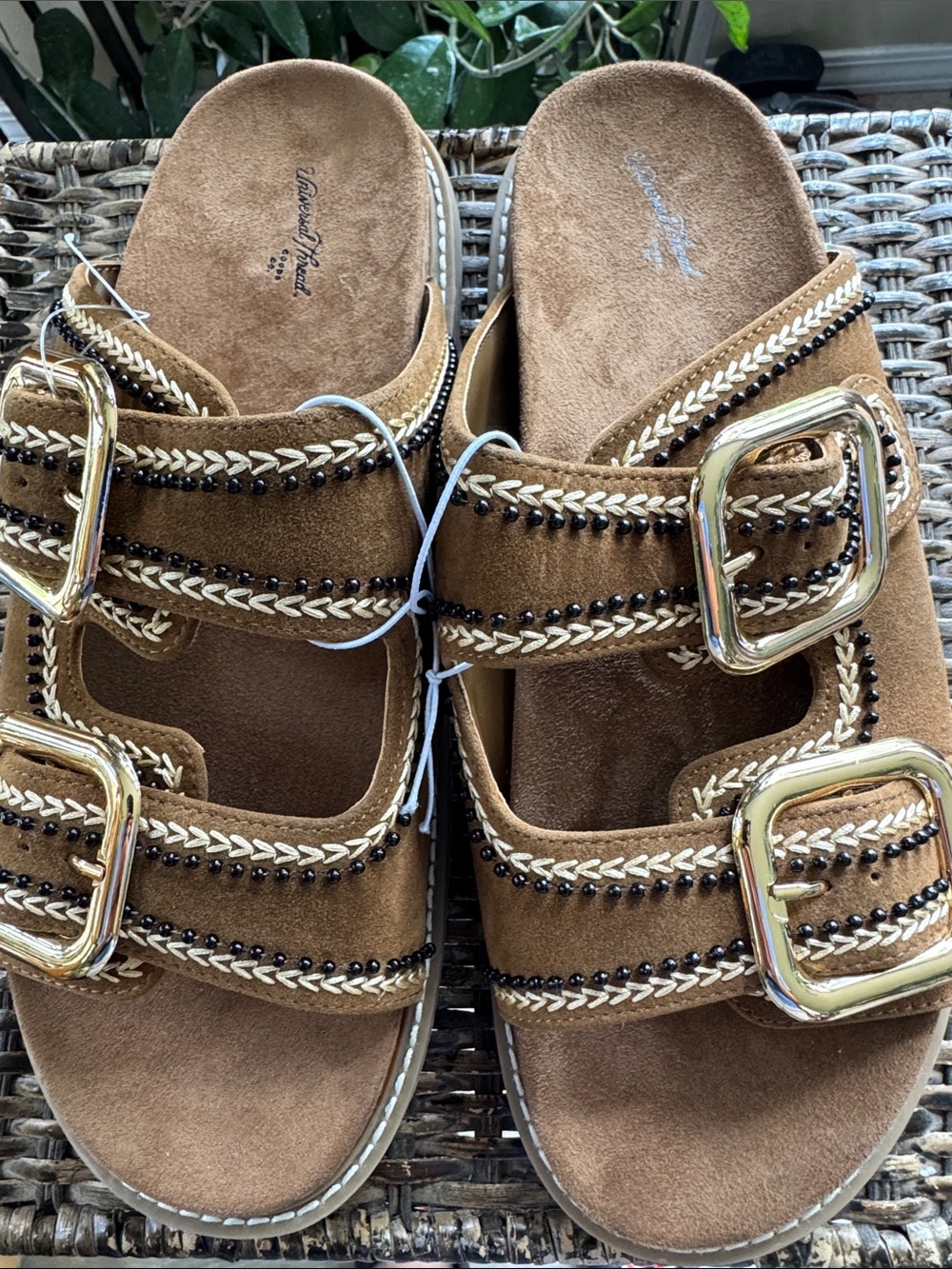 These Universal Thread Collin double strap sandals Women’s size 11